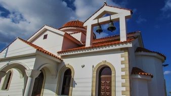 white stone built orthodox church in Xylofagou