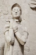 Statue Of abbey mortemer, france