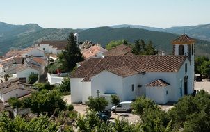 church in a medieval village in portugal