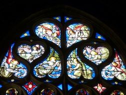 Picture of the beautiful stained glassed windows