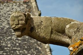 gargoyle sculpture on church building