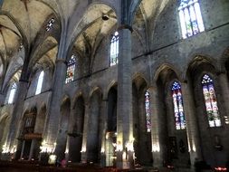 interior of a church in Barcelona