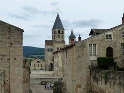 romanesque abbey in cluny
