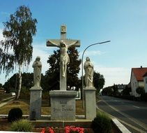 cross with jesus in bavaria