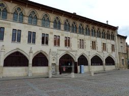 courtyard of the monastery in Cluny