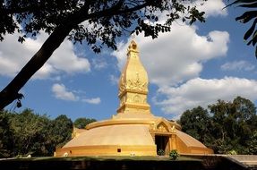 Golden Temple in Ubon Ratchathani, Thailand