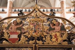 tomb of emperor Maximilian in St. George's Cathedral Close-up