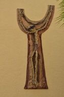 creative Crucifixion, rope weaved Christ figure on panel, Spain, Xabia