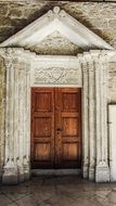 front door of Panagia Chrysopolitissa Church in Cyprus, larnaca