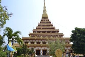 buddhist temple complex in Thailand
