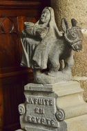 statue of mary in a church in egypt