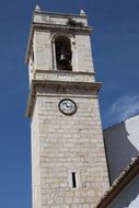 church bell tower in pierre village