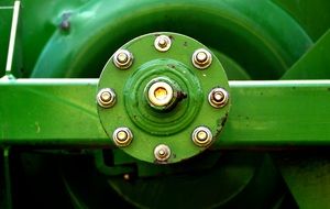 green mechanism of a agricultural machine