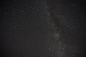 milky way in dark space