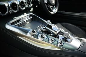 gearbox of luxury mercedes-benz car