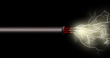 gray cable and the flash current