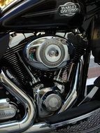 chrome motorcycle Harley Davidson