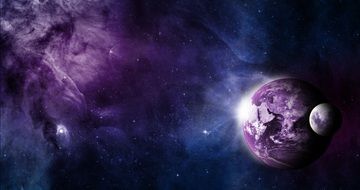 purple outer space