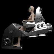 mannequin in the car space