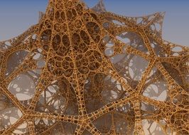 futuristic construction like a fractal