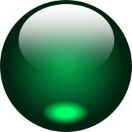 Clip art of green shiny Circle