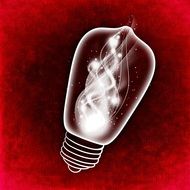 clipart of symbol of creativity on a red background