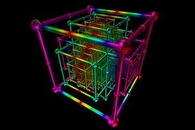 geometry in a colorful cube