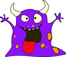 violet alien monster