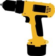 Drill Electric Screwdriver Tool drawing