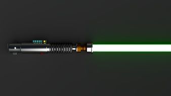 lightsaber from Star Wars movie