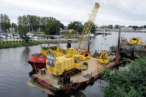Ship Crane near the water