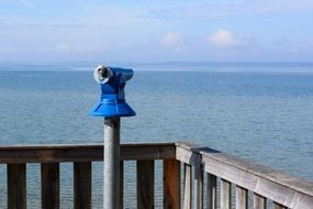 telescope for remote viewing on the waterfront