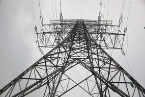transmission tower of a high power