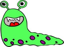 green caterpillar alien