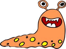 painted orange monster