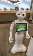 white robot in japan