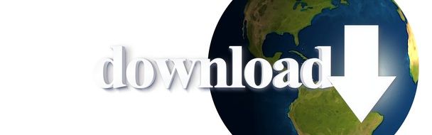 Download Button Globe Symbol
