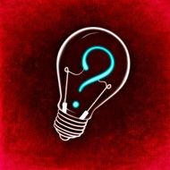 drawing light bulbs on a red background