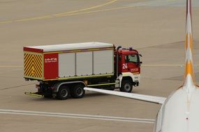 fire truck at the airport