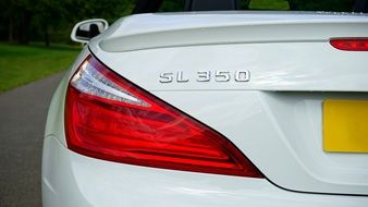 taillight of Mercedes SL350