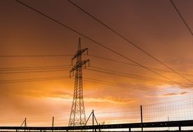 the tower and the electrical network