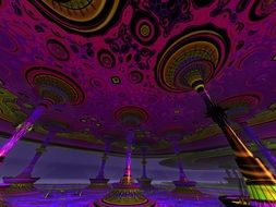 fractal in purple tone