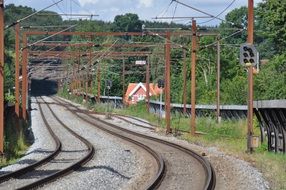 railway near the tunnel