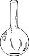 drawing of a chemical flask