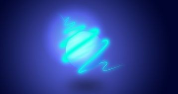 blue glow around the globe