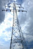 electricity pylon with wires