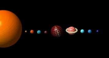 Solar System Planets drawing