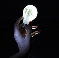 white Light in the Hand