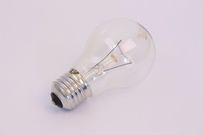 photo of lying light bulb
