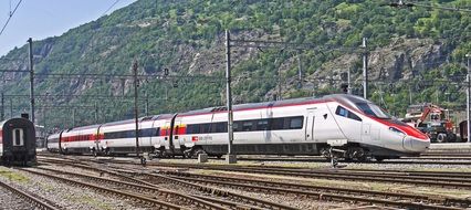Switzerland-Italy Brig near the mountains